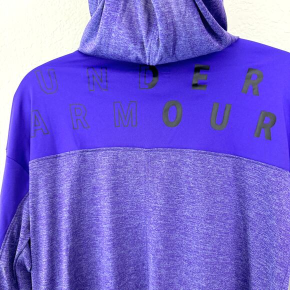 Under Armour Womens Tech Twist Hoodie Size XS Lightweight Active Purple - Picture 4 of 6